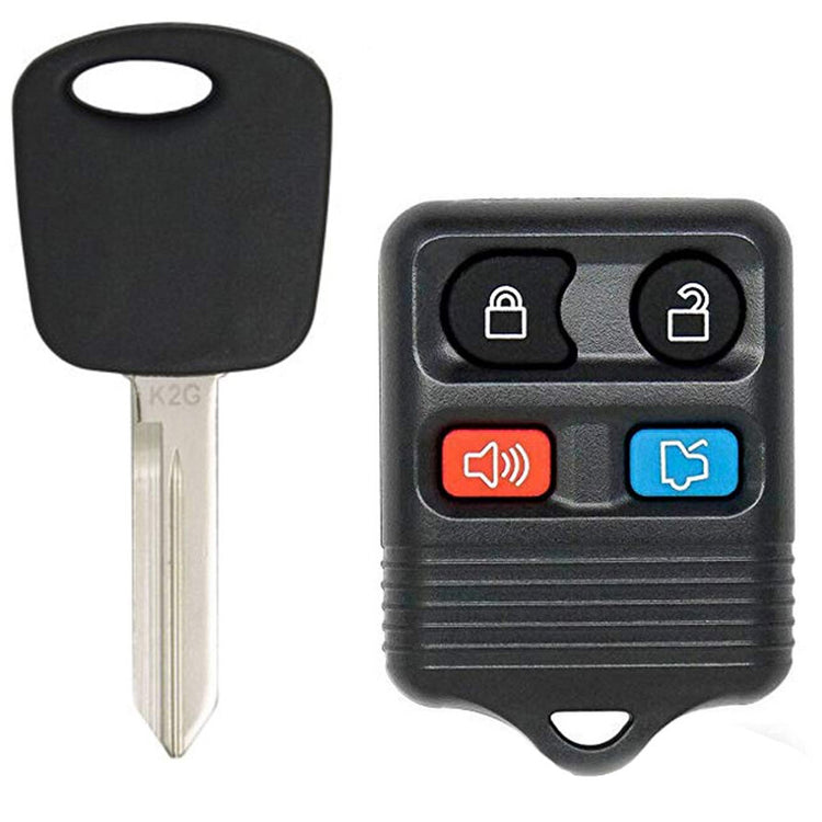 Transponder Key and Remote Transmitter for Select Ford Lincoln Mercury Vehicles