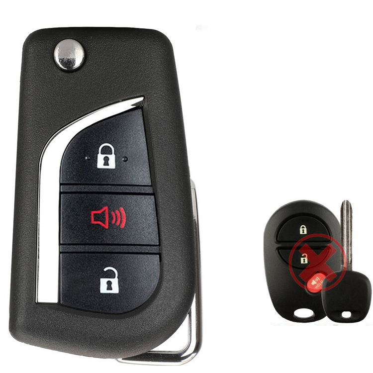 Transponder Key and Remote Transmitter for Select Toyota Vehicles