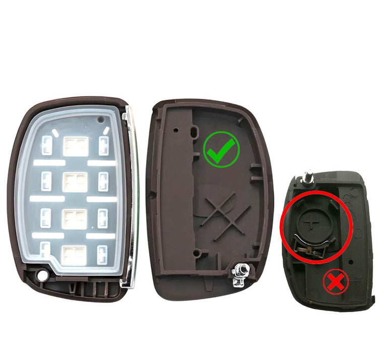 Key Fob / Remote Transmitter Shell - Case for Select Hyundai Vehicles