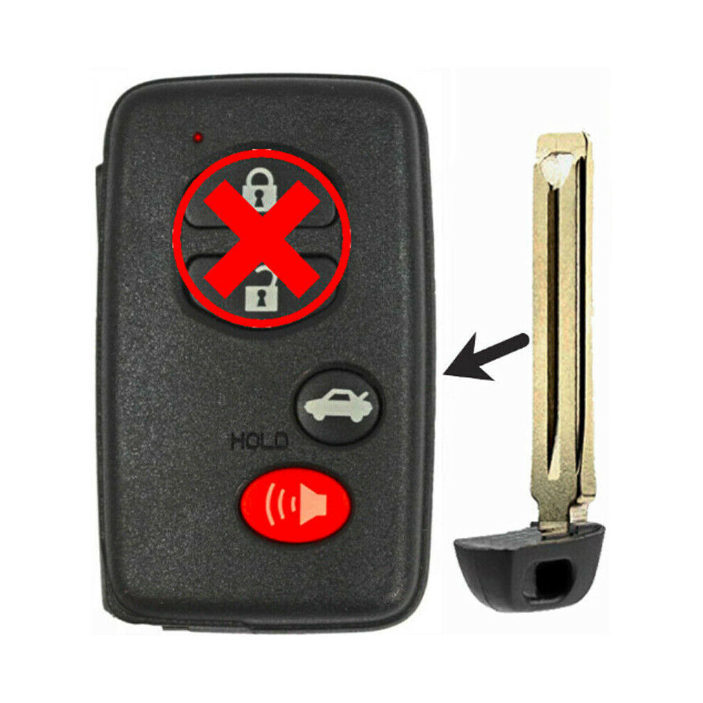 2009 Toyota Camry Replacement Key Fob Remote