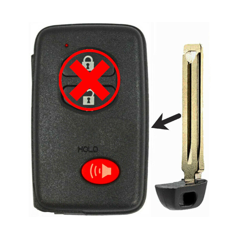 2011 Toyota RAV4 Replacement Key Fob Uncut Key Blade