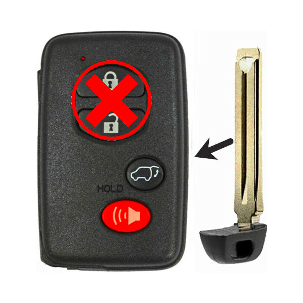 2015 Toyota Venza Replacement Key Fob Remote