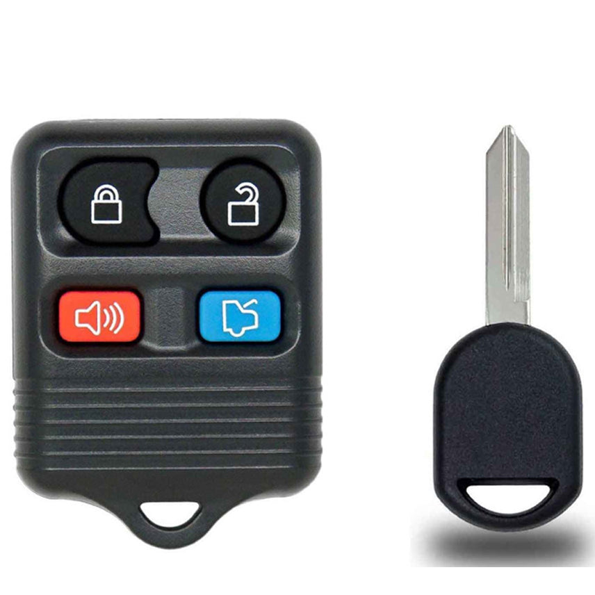Transponder Key and Remote Transmitter for Select Ford Mercury Lincoln Mazda Vehicles