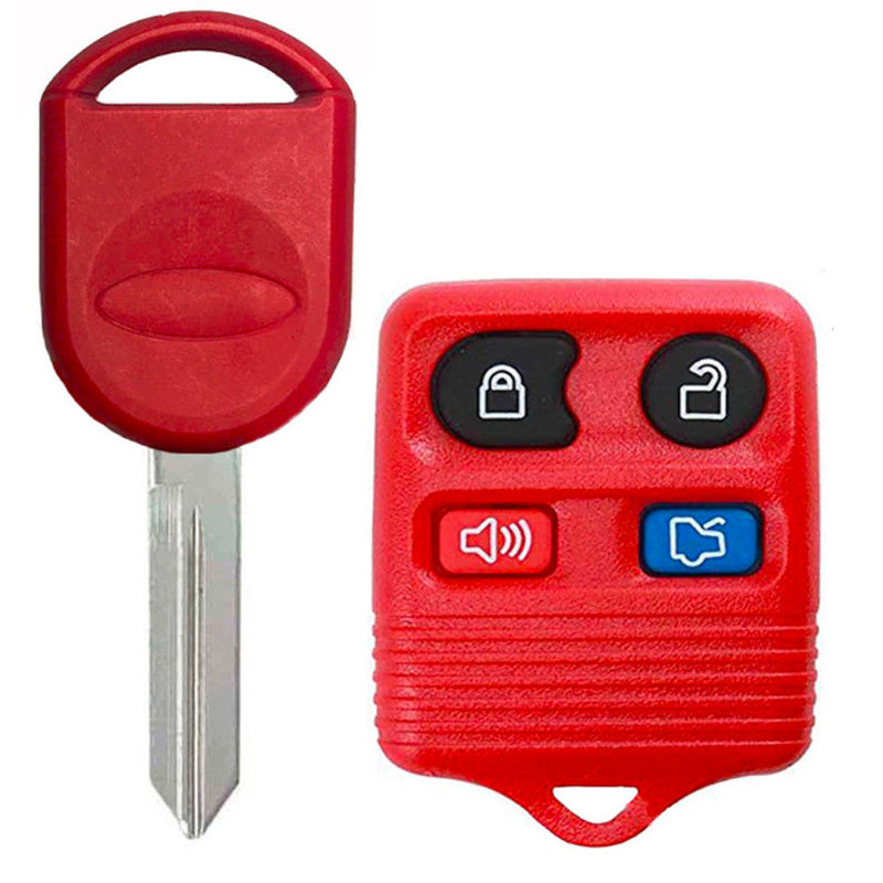 Transponder Key and Remote Transmitter for Select Ford Mercury Lincoln Mazda Vehicles