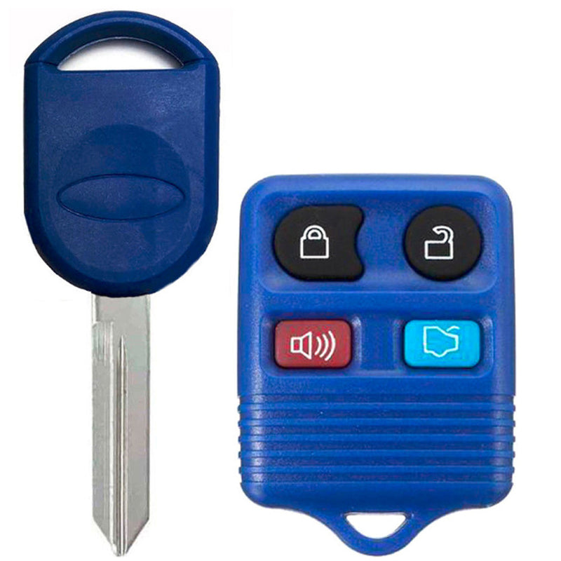 Transponder Key and Remote Transmitter for Select Ford Mercury Lincoln Mazda Vehicles