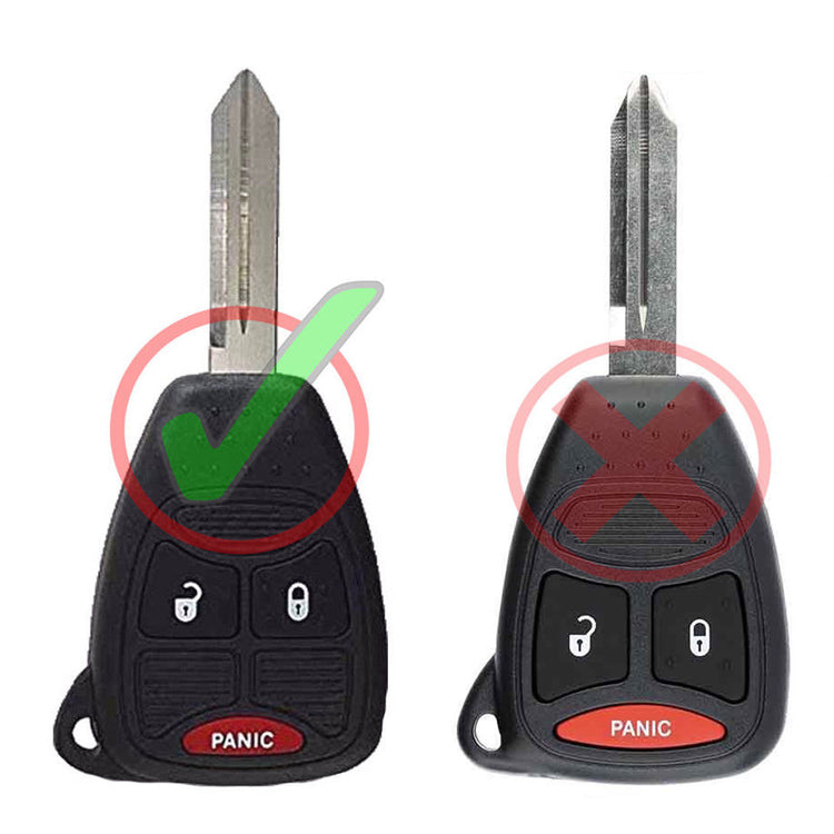 Key Fob / Remote Transmitter Shell - Case for Select Chrysler Dodge Vehicles