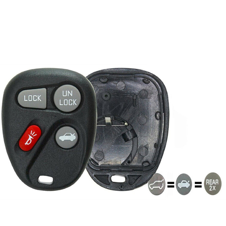 Key Fob / Remote Transmitter Shell - Case for Select Cadillac Chevrolet Oldsmobile Pontiac Saturn Vehicles