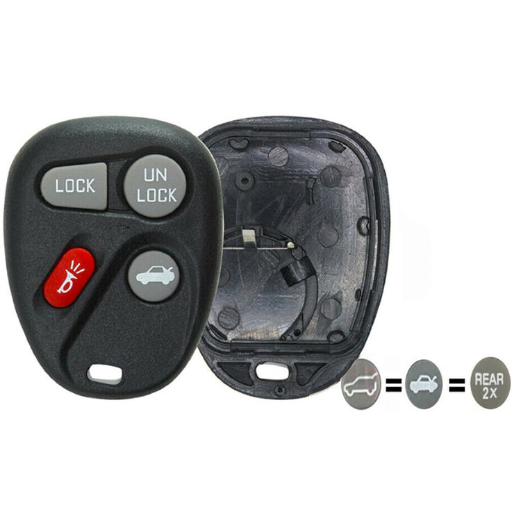 Key Fob / Remote Transmitter Shell - Case for Select Buick Chevrolet GMC Oldsmobile Pontiac Saturn Vehicles