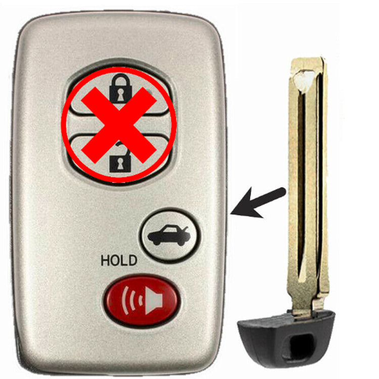 Emergency Insert Key for Select Toyota Vehicles