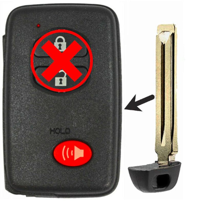 Emergency Insert Key for Select Toyota Vehicles