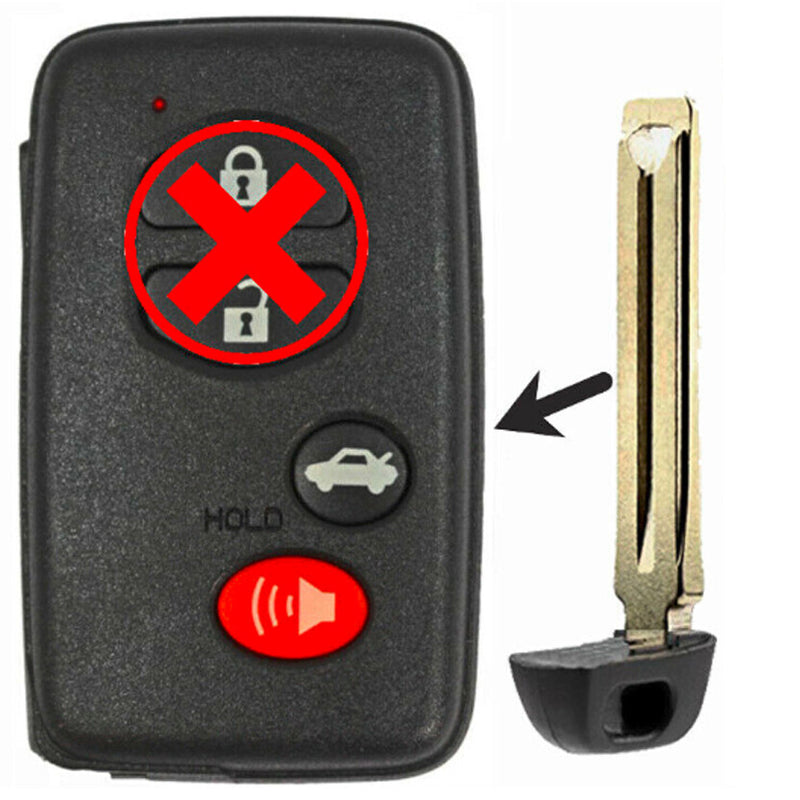 Emergency Insert Key for Select Toyota Vehicles