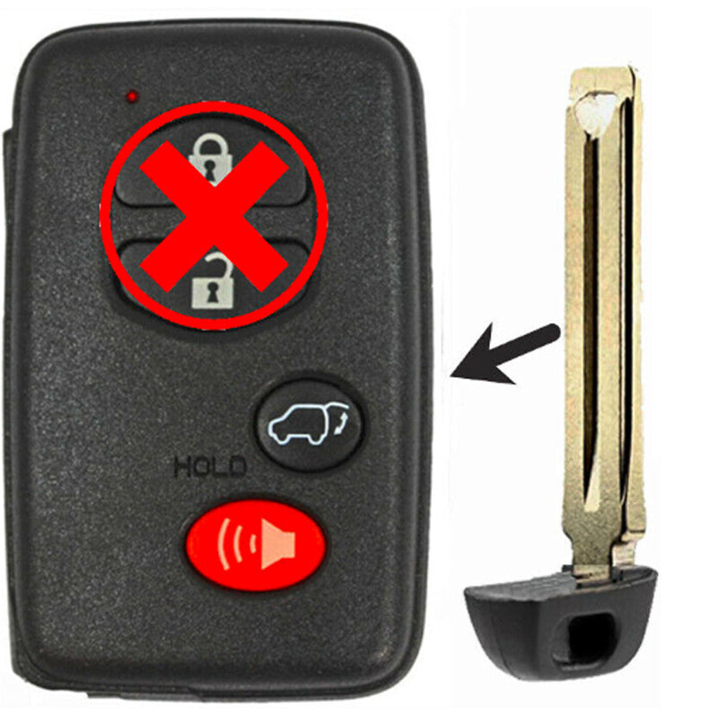 Emergency Insert Key for Select Toyota Vehicles