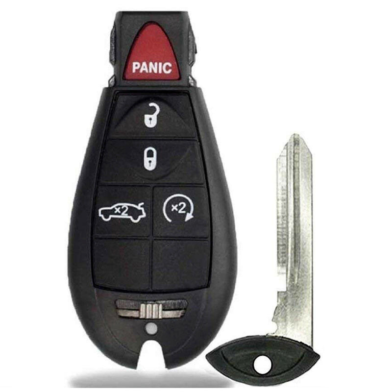 Key Fob / Remote Transmitter Fobik Shell - Case for Select Chrysler Dodge Jeep Vehicles
