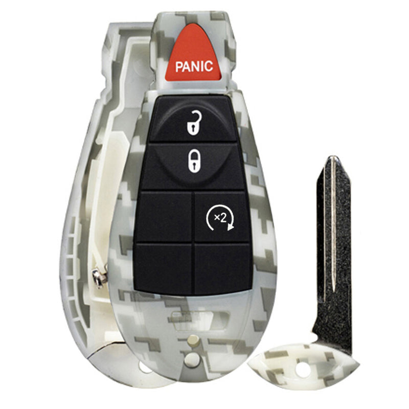 Key Fob / Remote Transmitter Fobik Shell - Case for Select Chrysler Dodge Jeep Volkswagen Vehicles