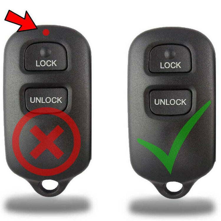 Key Fob / Remote Transmitter Shell - Case for Select Pontiac Toyota Vehicles