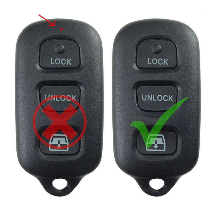 Key Fob / Remote Transmitter Shell - Case for Select Toyota Vehicles