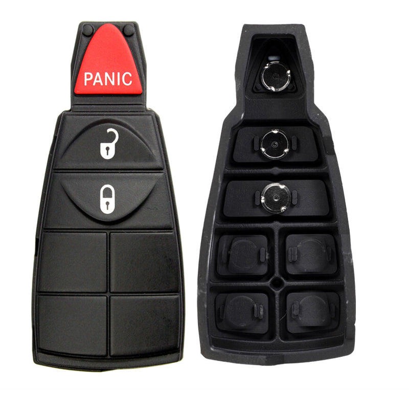 Key Fob / Remote Transmitter Fobik Rubber Buttons for Select Chrysler Dodge Jeep Volkswagen Ram Vehicles