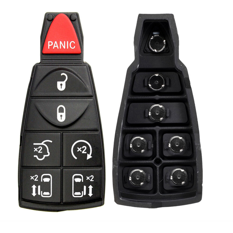 Key Fob / Remote Transmitter Fobik Rubber Buttons for Select Dodge Chrysler Volkswagen Vehicles