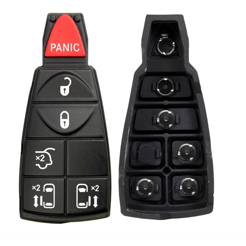 Key Fob / Remote Transmitter Fobik Rubber Buttons for Select Chrysler Dodge Volkswagen Vehicles