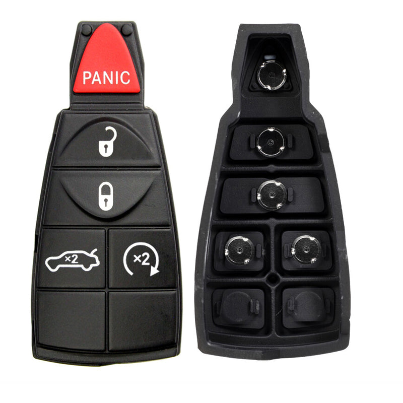 Key Fob / Remote Transmitter Fobik Rubber Buttons for Select Chrysler Dodge Jeep Vehicles
