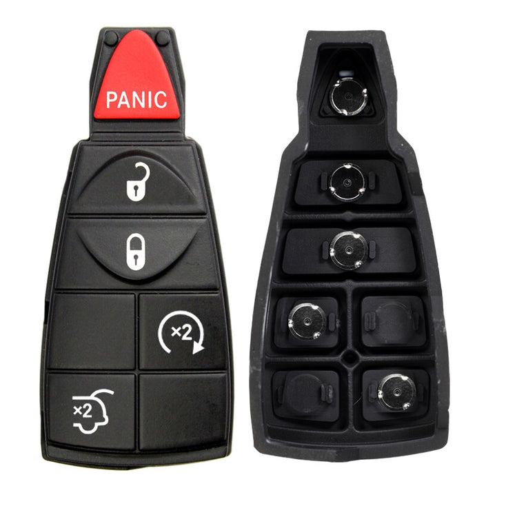 Key Fob / Remote Transmitter Fobik Rubber Buttons for Select Chrysler Jeep Vehicles