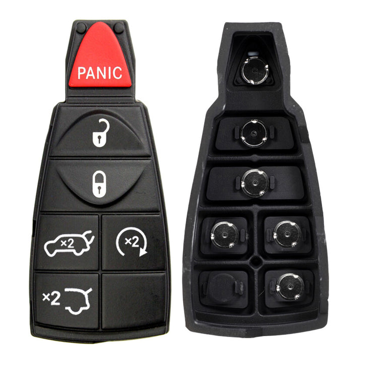 Key Fob / Remote Transmitter Fobik Rubber Buttons for Select Chrysler Jeep Vehicles