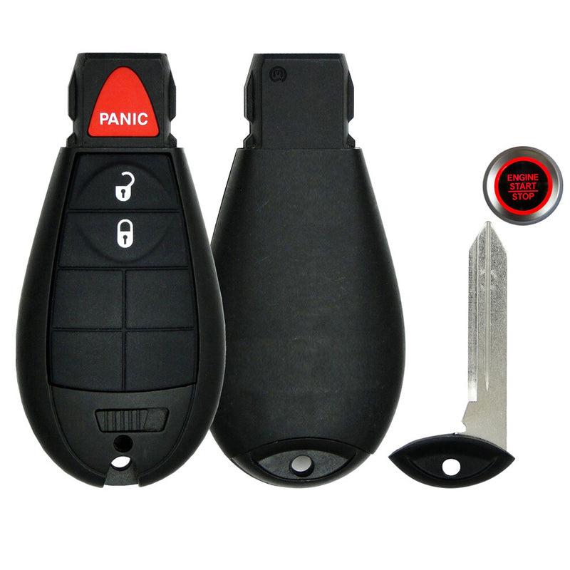 Key Fob / Remote Transmitter Fobik for Select Jeep Vehicles
