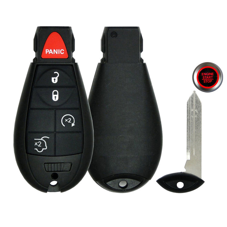 Key Fob / Remote Transmitter Fobik for Select Jeep Vehicles