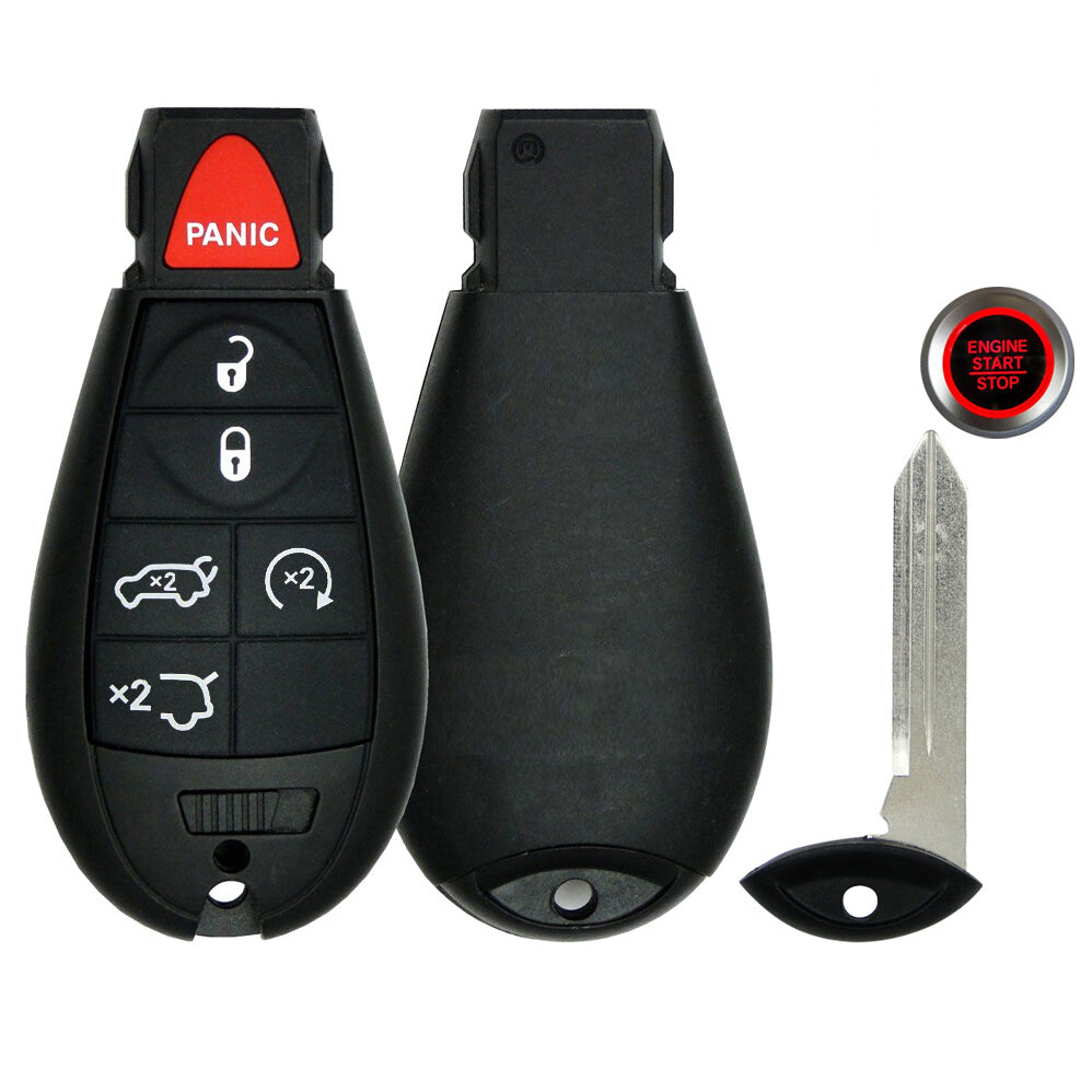 Key Fob / Remote Transmitter Fobik for Select Jeep Vehicles