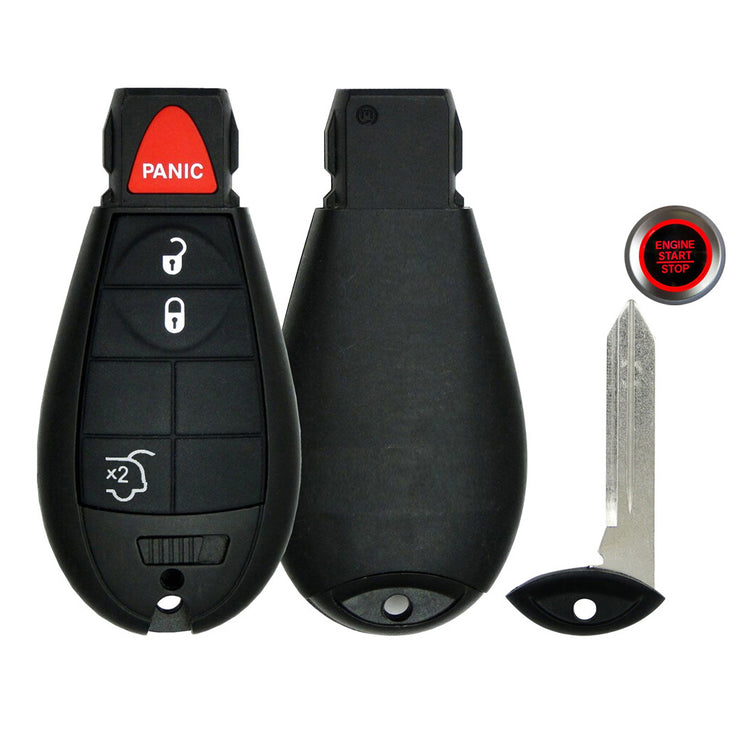 Key Fob / Remote Transmitter Fobik for Select Jeep Vehicles