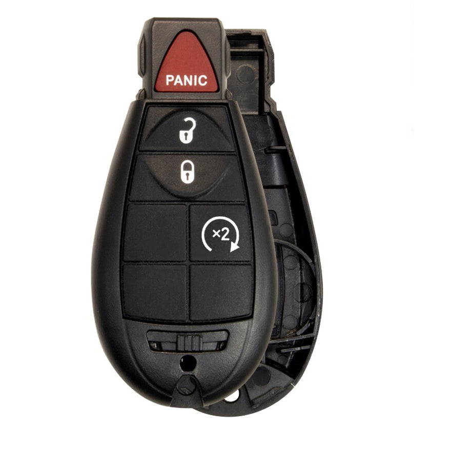 Key Fob / Remote Transmitter Fobik Shell - Case for Select Chrysler Dodge Jeep Volkswagen Vehicles