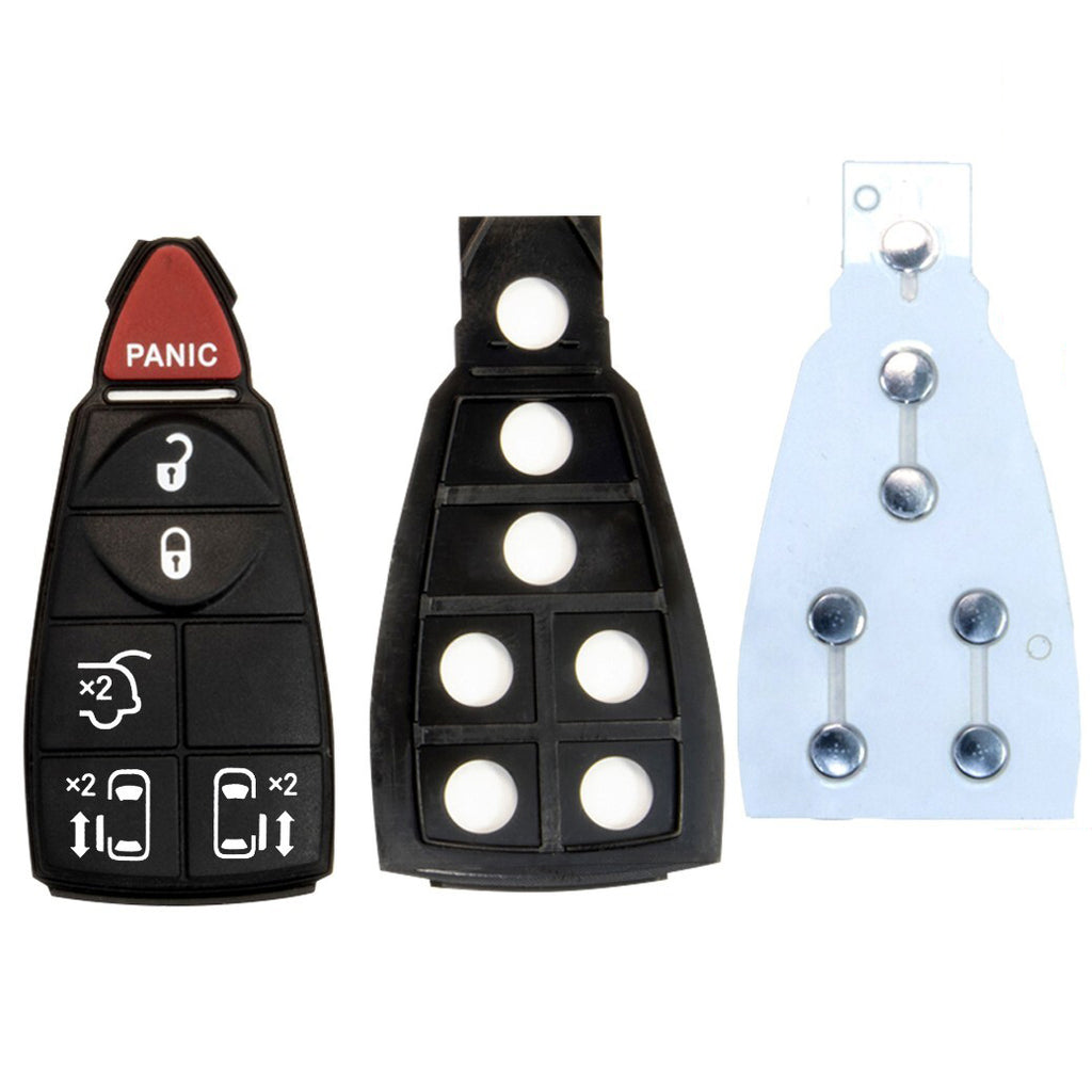 Key Fob / Remote Transmitter Fobik Shell - Case for Select Chrysler Dodge Volkswagen Vehicles