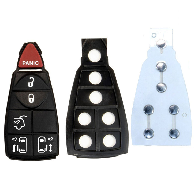 Key Fob / Remote Transmitter Fobik Shell - Case for Select Chrysler Dodge Volkswagen Vehicles