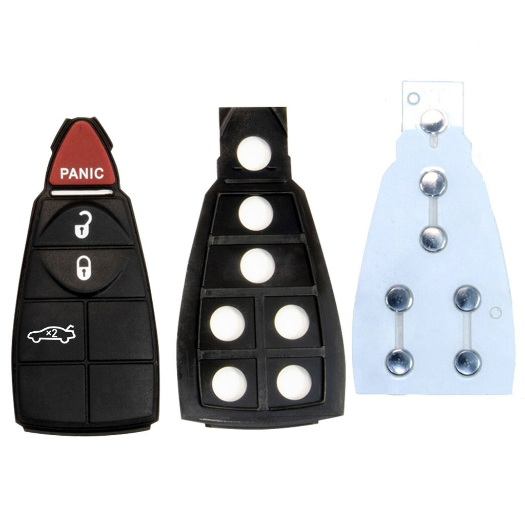 Key Fob / Remote Transmitter Fobik Shell - Case for Select Chrysler Dodge Vehicles