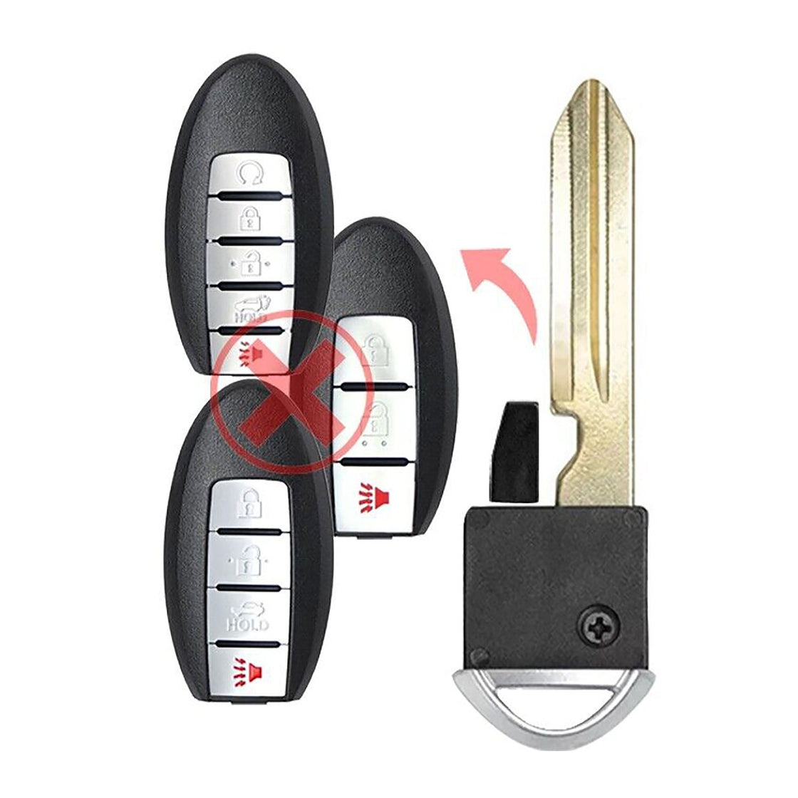 2015 Nissan Armada Replacement Uncut Insert Key Blade