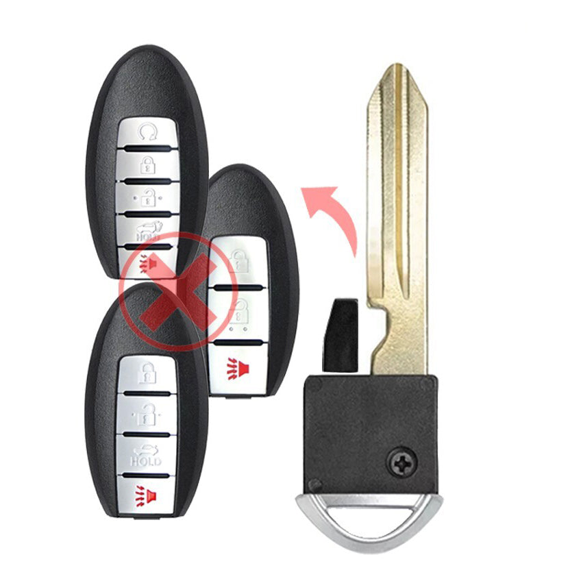 Emergency Insert Key for Select Infiniti Nissan Vehicles