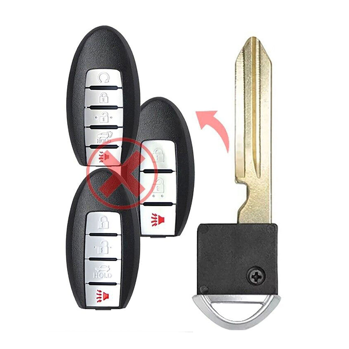 2015 Nissan Altima Replacement Uncut Insert Key Blade