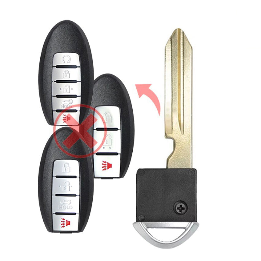 Emergency Insert Key for Select Infiniti Nissan Vehicles