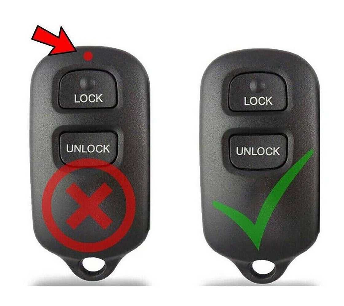 2001 Toyota Highlander Replacement Key Fob Remote