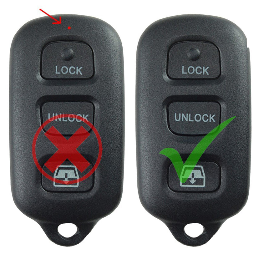 Key Fob / Remote Transmitter for Select Toyota Vehicles