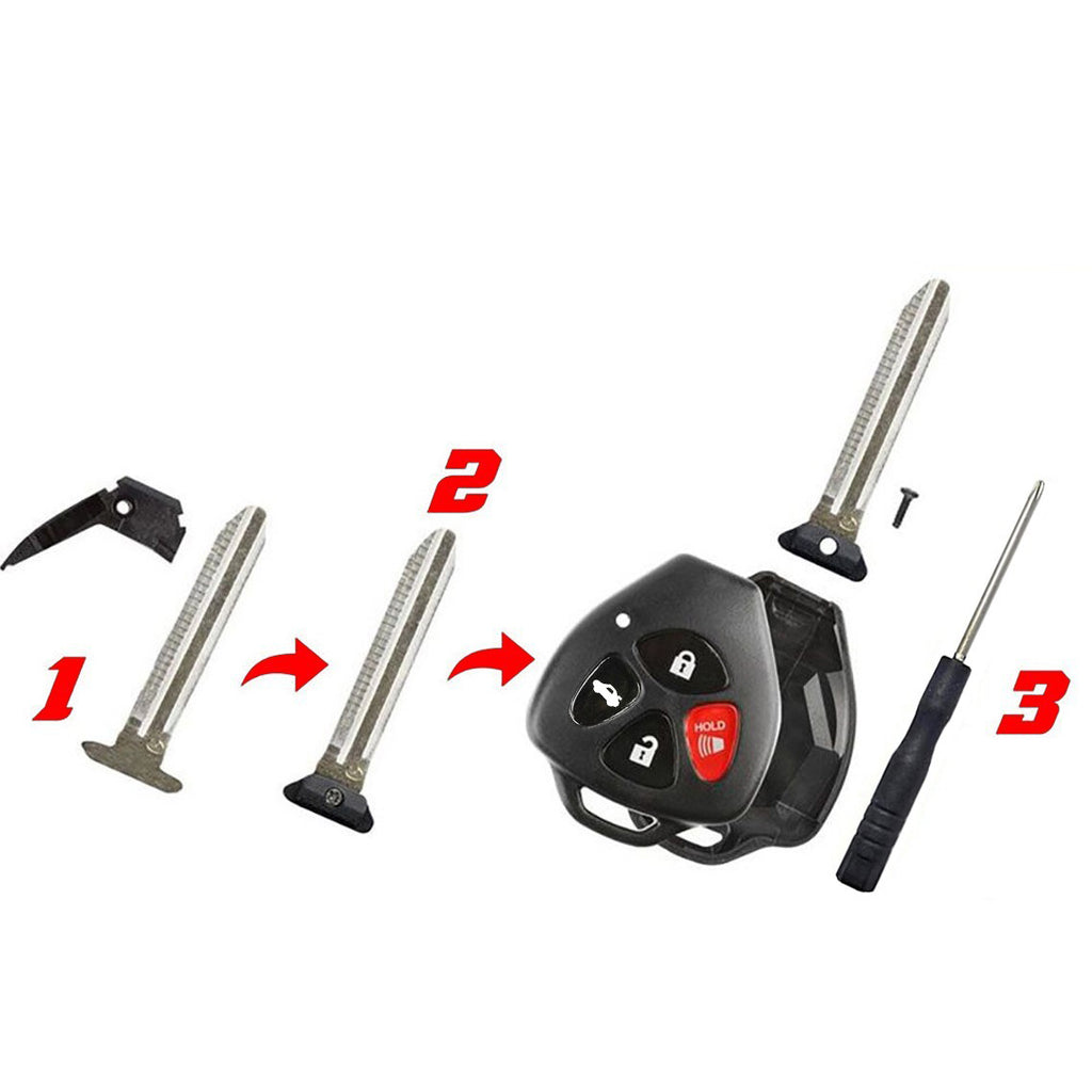 Key Fob / Remote Transmitter Shell - Case for Select Toyota Vehicles