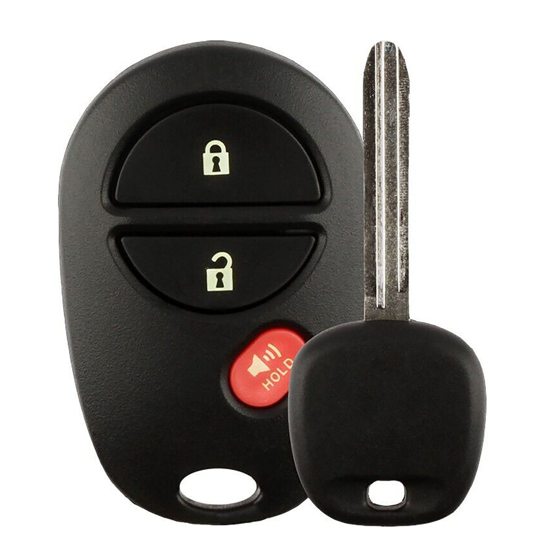 2004 Toyota Sienna Replacement UNCUT Transponder Key with Remote