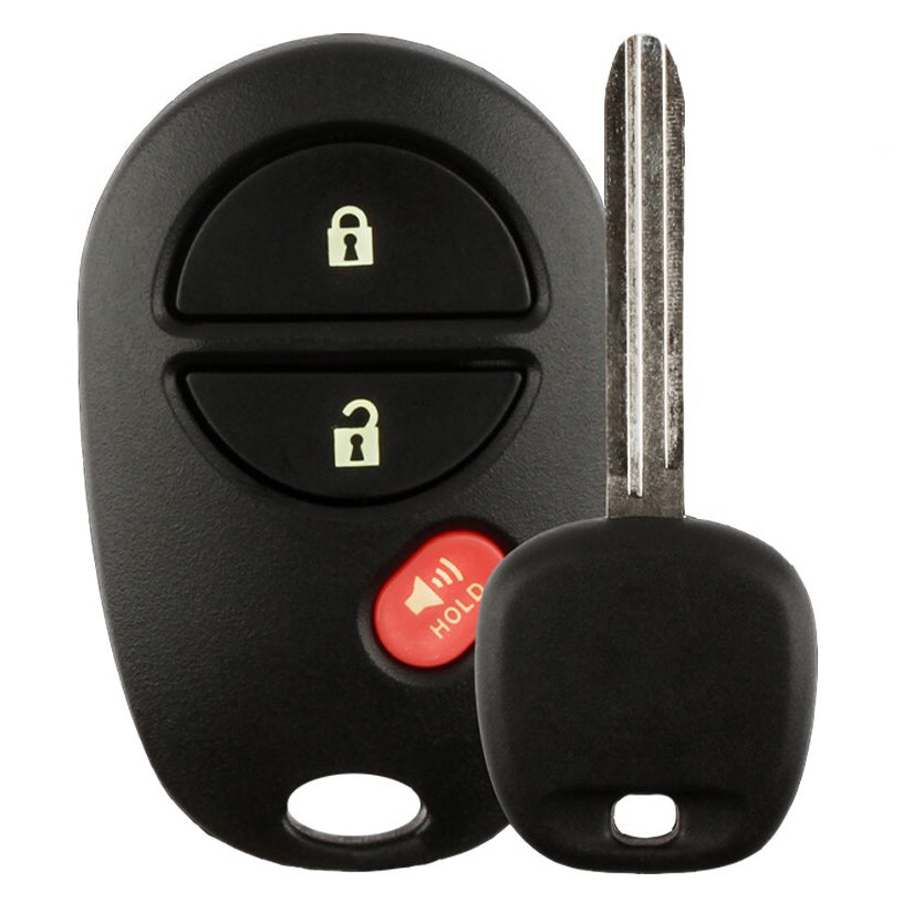 Transponder Key and Remote Transmitter for Select Toyota Vehicles