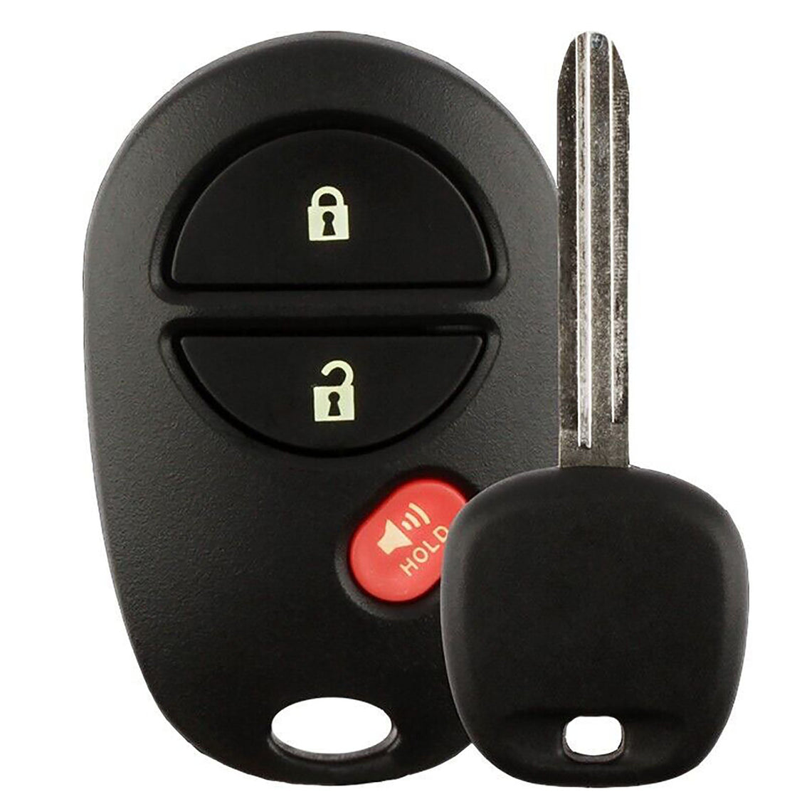 2011 Toyota Sequoia Replacement UNCUT Transponder Key with Remote