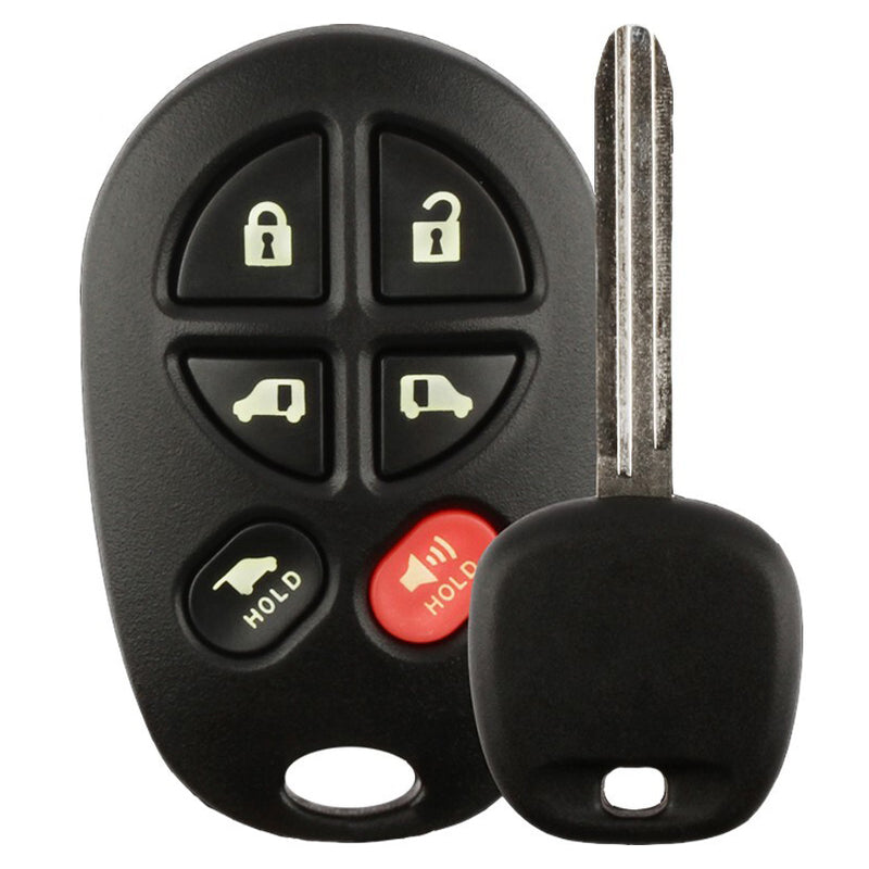 Transponder Key and Remote Transmitter for Select Toyota Vehicles