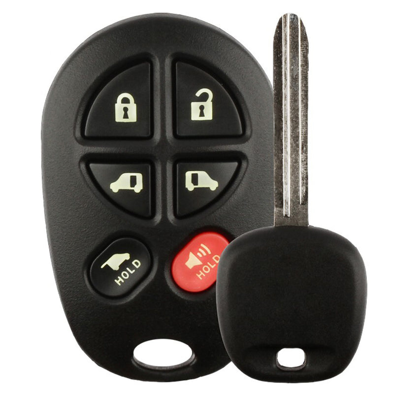 Transponder Key and Remote Transmitter for Select Toyota Vehicles