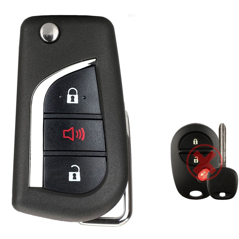 Transponder Key and Remote Transmitter for Select Toyota Vehicles