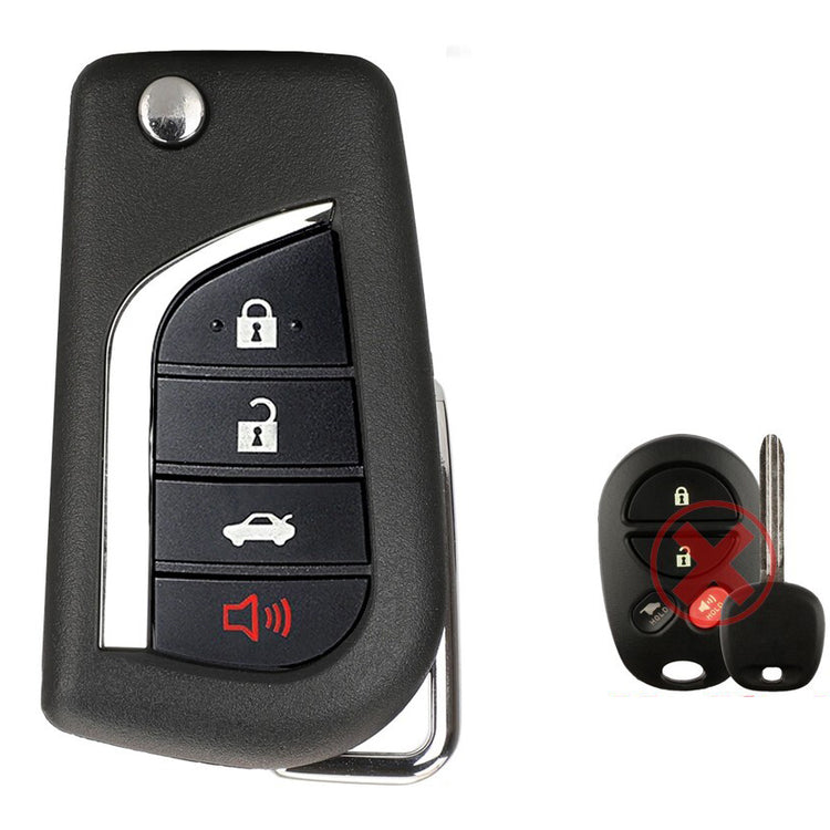 Transponder Key and Remote Transmitter for Select Toyota Vehicles