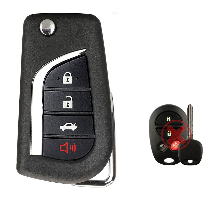 Transponder Key and Remote Transmitter for Select Toyota Vehicles