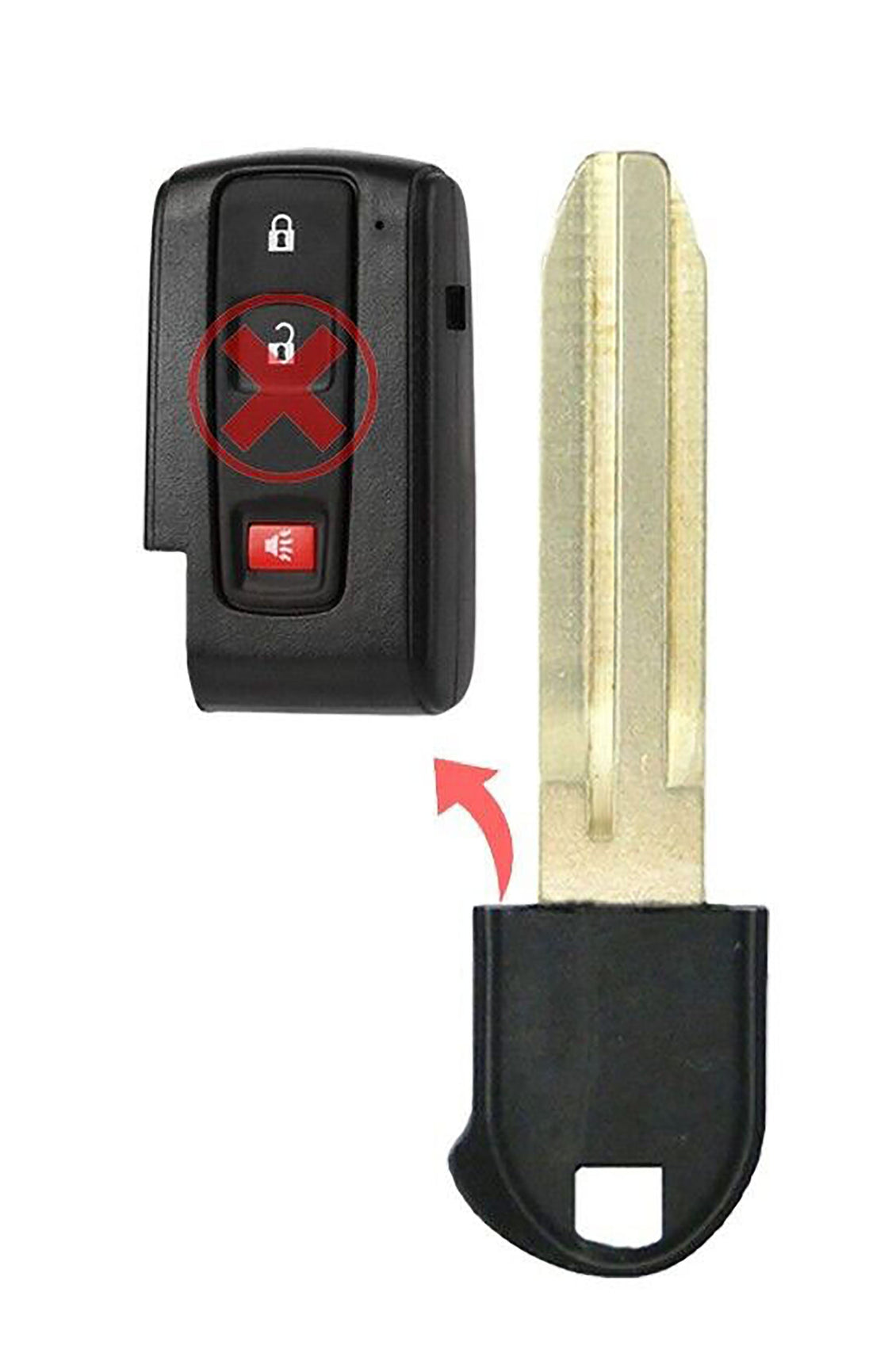 2004 Toyota Prius Replacement Uncut Insert Key Blade